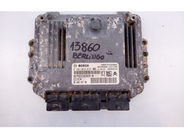 Řídící jednotka 9664843780, 0281013872   Citroen Berlingo 2011