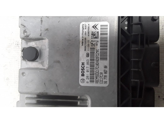 Блок управления двигателя 0281017863 Peugeot 307
