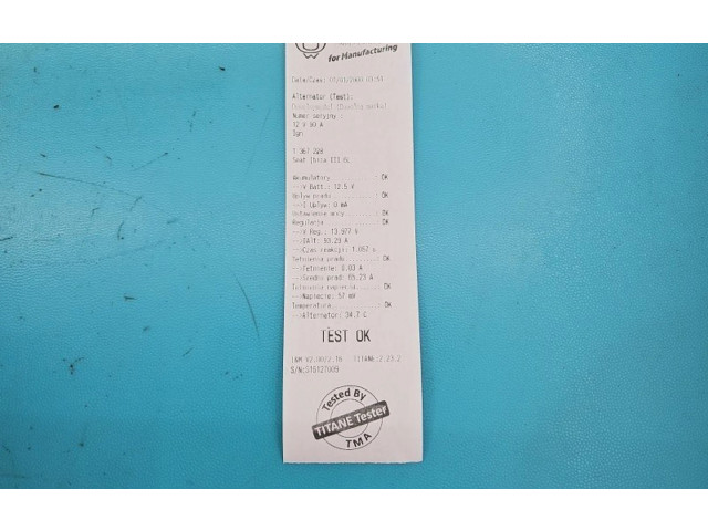 Генератор 0124325012, IMPRK1367228   Seat Ibiza III (6L)      