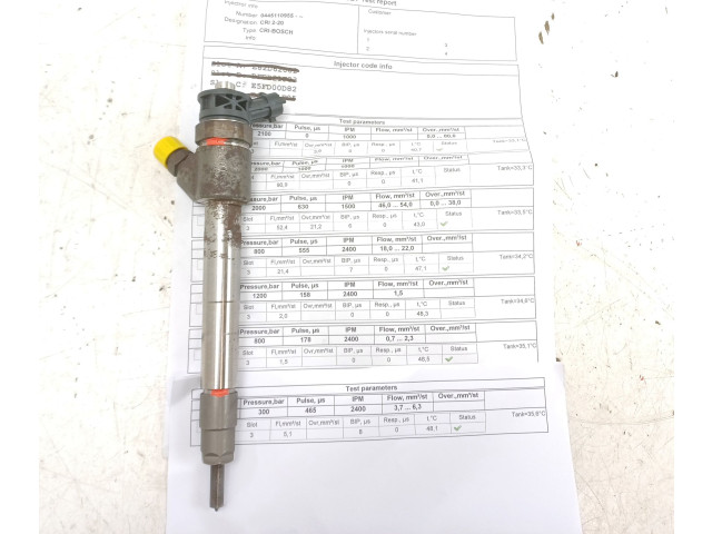 Форсунка 0445110955    Peugeot Partner III  DV5RD 