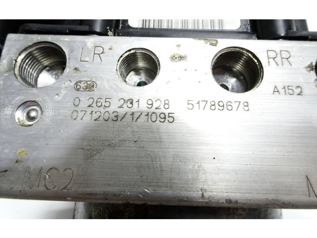 Блок АБС 51789678, 0265231928   Fiat  Bravo  2007 - 2014 года