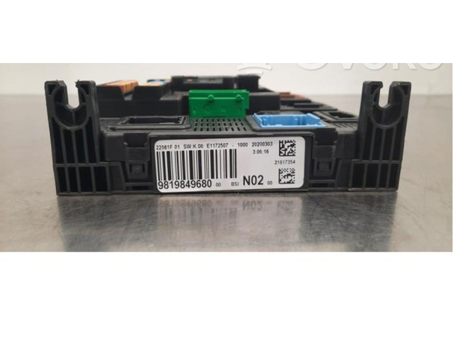   Pojistková skříňka 9819849680   Peugeot 208 2020