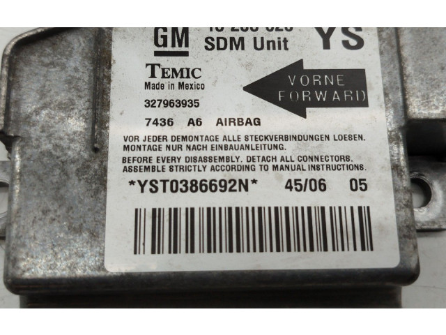 Блок подушек безопасности 13203620 Opel Meriva A