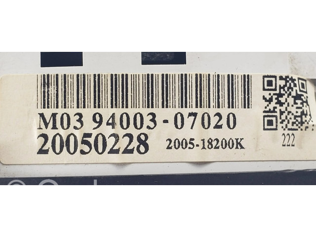 Přístrojová deska KIA Picanto 2005 M039400307020, 200518200K