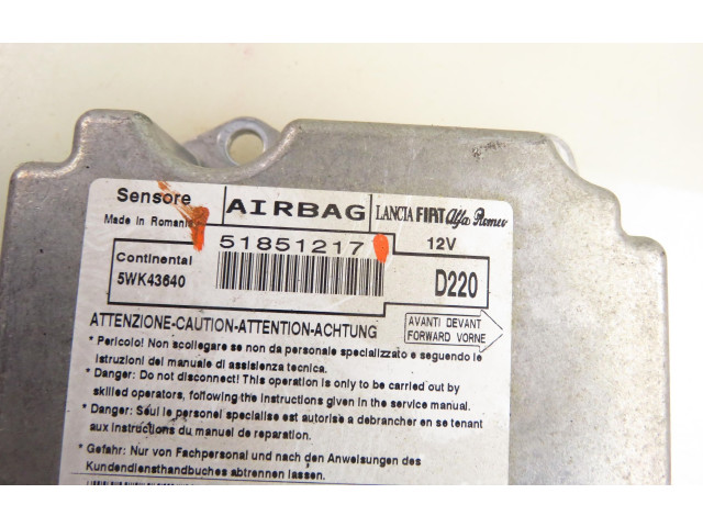 Блок подушек безопасности 51851217, 51851217   Fiat Bravo