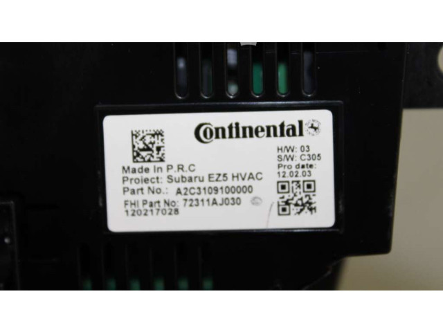 Блок управления климат-контролем 72311-AJ030   Subaru Outback