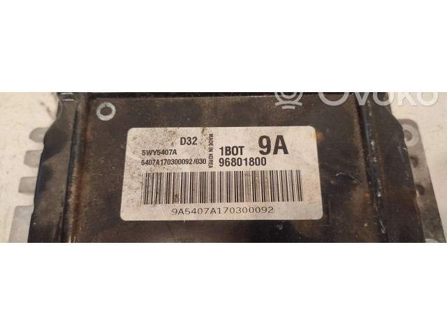 Блок управления двигателя 96801800, 5WY5407A   Chevrolet Matiz