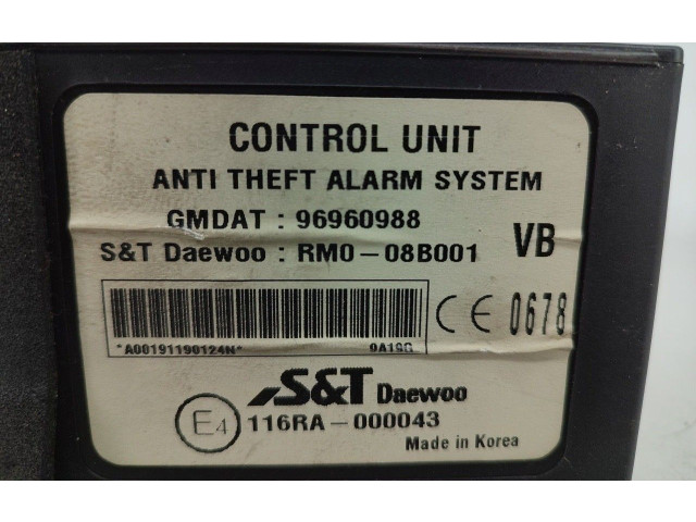 Блок управления двигателя CONTROLADOR, 96960988 Chevrolet Epica