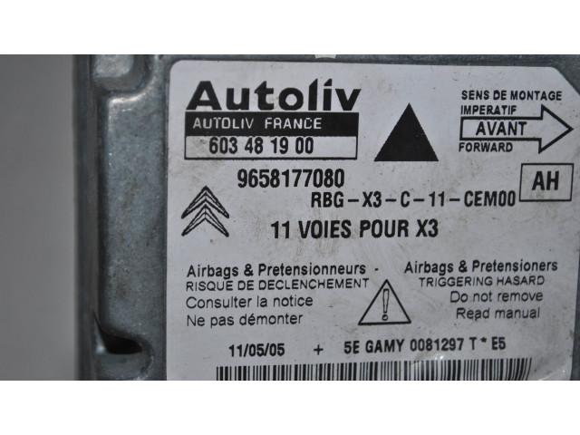 Блок подушек безопасности 9658177080, 603481900 Citroen C5