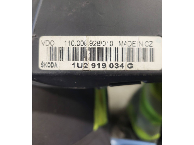 Панель приборов 1U2919034G, 110008928010 Skoda Octavia Mk1 (1U)