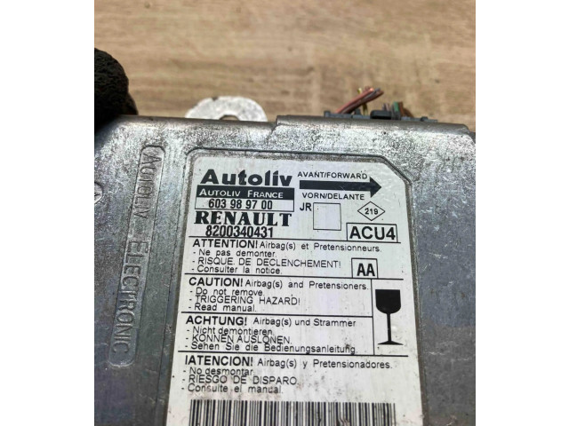Блок подушек безопасности 8200340431, 603989700   Renault Scenic II -  Grand scenic II