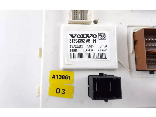 Блок комфорта 31394392AB, 31394392   Volvo XC90   