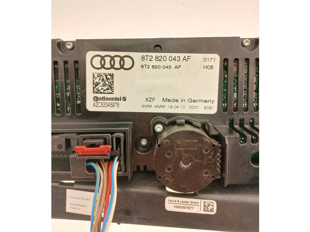 Блок управления климат-контролем 8T2820043AF, A2C53345978 Audi A5 8T 8F