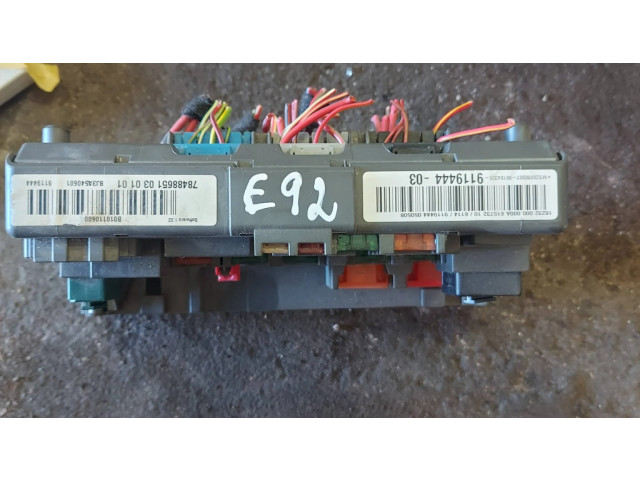   Pojistková skříňka 9119444   BMW 3 E92 E93 2008