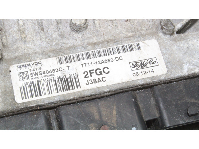 Блок управления двигателя 7T1112A650DC   Ford Transit