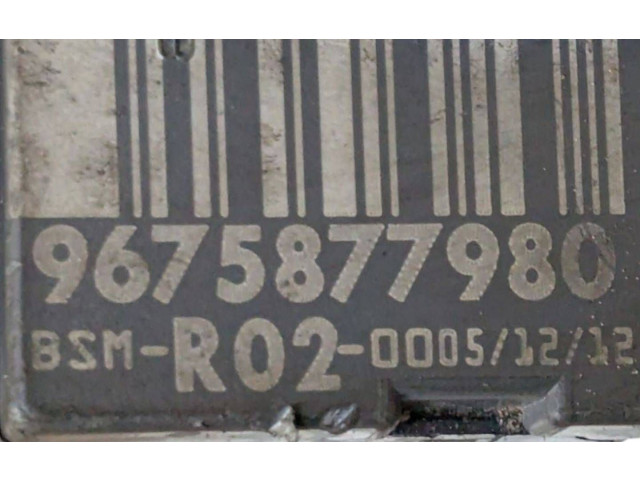 Pojistková skříňka Řídící jednotka BSM 9675877980   Peugeot 3008 I 2012