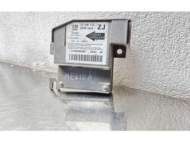 Блок подушек безопасности 13158712, ZJT00389405   Opel Meriva A