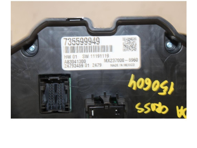 Блок управления климат-контролем 735599949 Fiat Panda III