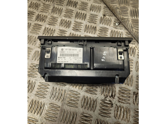 Блок управления климат-контролем 4F1820043N, 5HB00883435   Audi A6 S6 C6 4F
