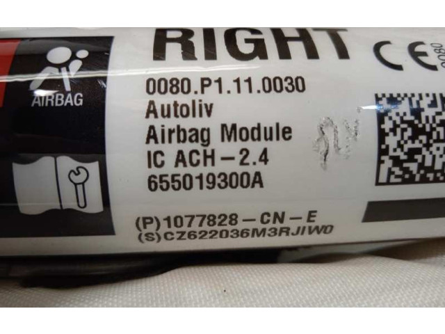 Подушка безопасности двери 1077828CNE, 655019300A Tesla Model S