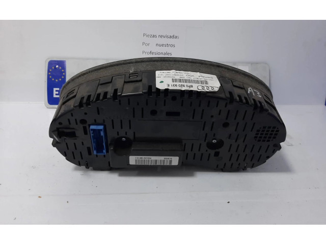 Панель приборов 8P0920931E   Audi A3 S3 A3 Sportback 8P       