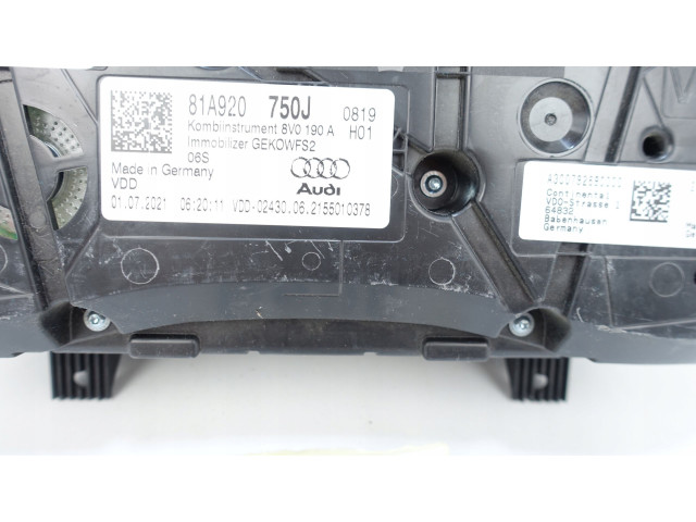 Панель приборов 81A920750J, 81A920750J Audi Q2 -