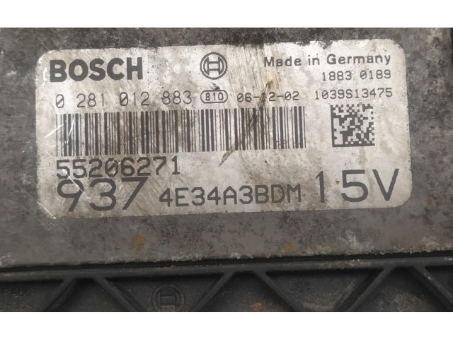 Zámek zadních dveří 0281012883 Alfa Romeo GT 2007