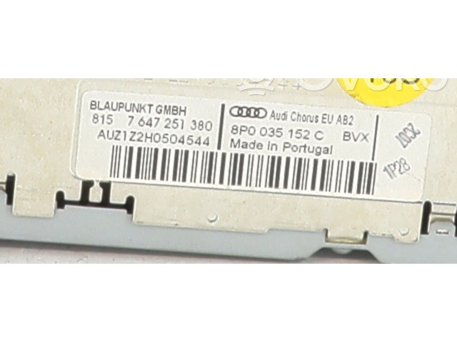 Радио/ проигрыватель CD/DVD / навигация 8P0035152 Audi A3 S3 A3 Sportback 8P для двигателя BKD