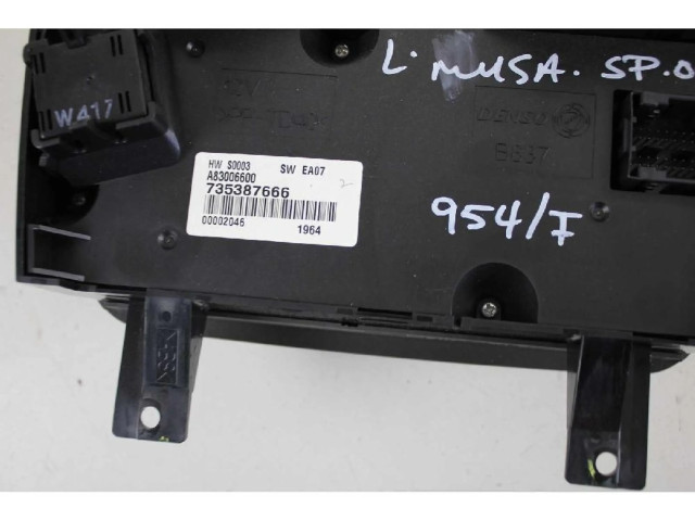 Блок управления климат-контролем 735387666 Lancia Musa