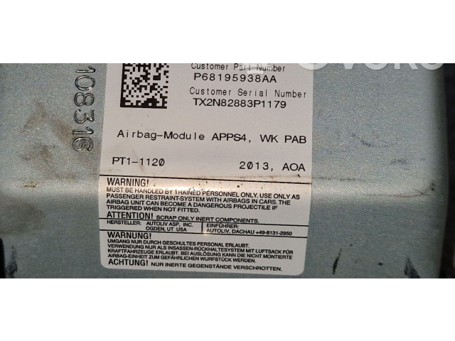 Надувная подушка для пассажира     P68195938AA    Jeep Grand Cherokee 