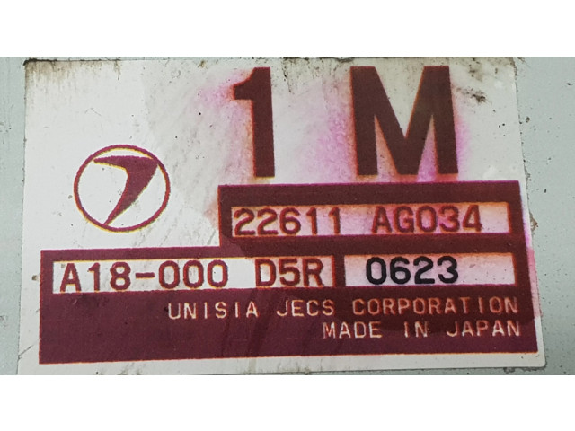 Блок управления двигателя 22611AG034, A18000D5R   Subaru Forester SG