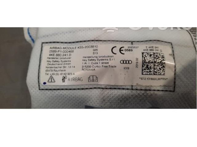 Подушка безопасности в сиденье 4KE880241D Audi e-tron
