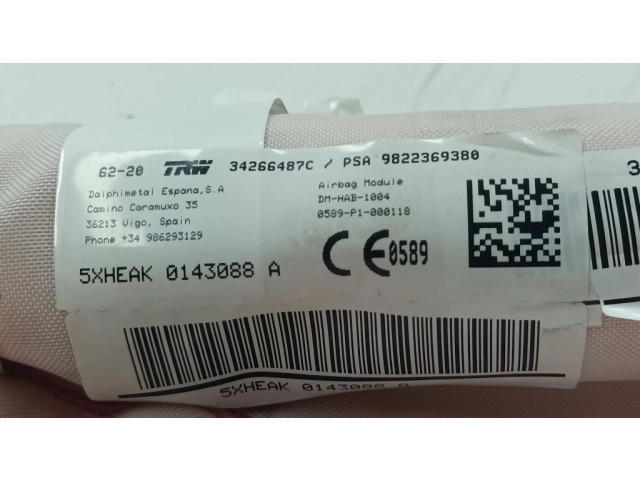 Боковая подушка безопасности 9822369380, 34266487C   Citroen C5 Aircross