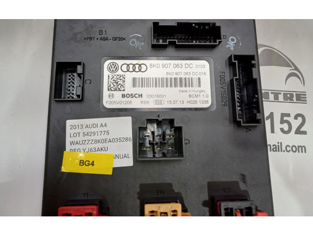 Блок комфорта 8K0907063DC, 100KW Audi A4 Allroad