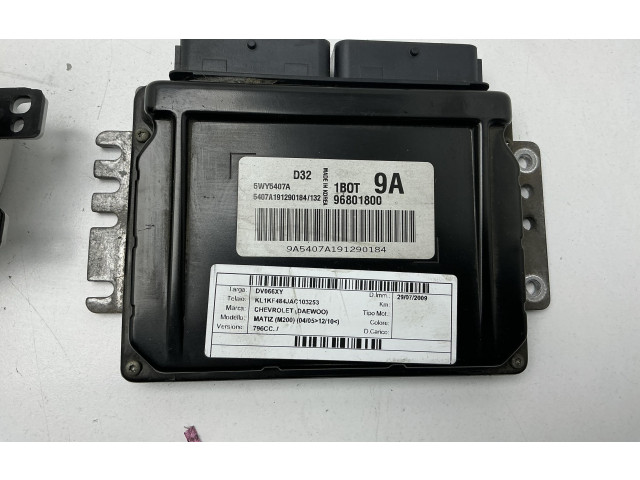 Комплект блоков управления 96801800, 5WY5407A   Chevrolet Matiz