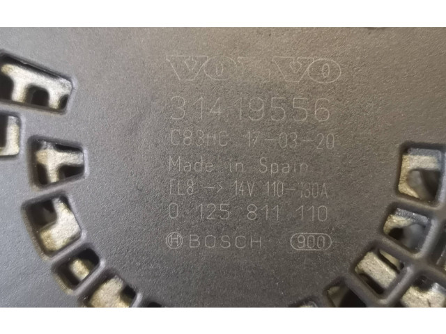 Генератор 31419556, 0125811110   Volvo XC60 2.4     
