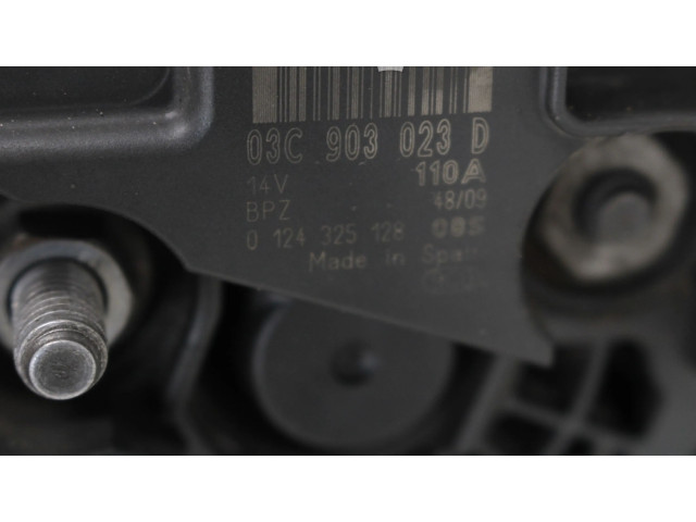 Генератор 03C903023D, 03C903023D   Skoda Fabia Mk2 (5J)   для двигателя BTS