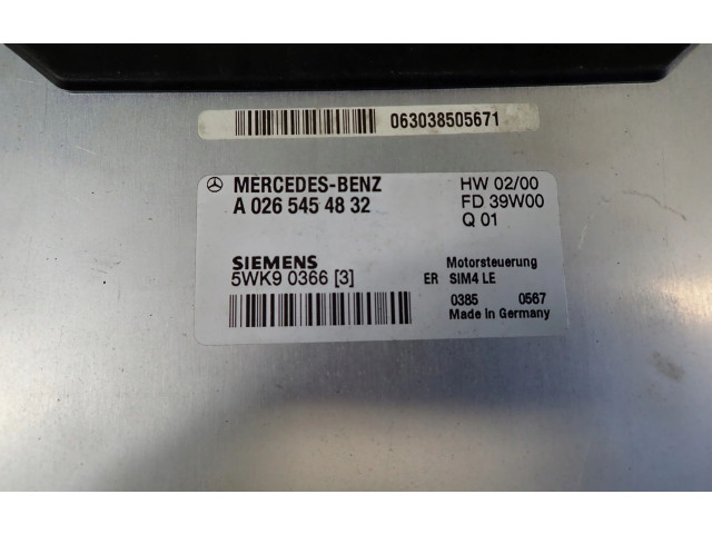 Řídící jednotka Mercedes-Benz E AMG W210 2000