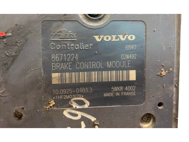 Блок АБС 8671224, P08671225   Volvo  XC90  2003 - 2006 года