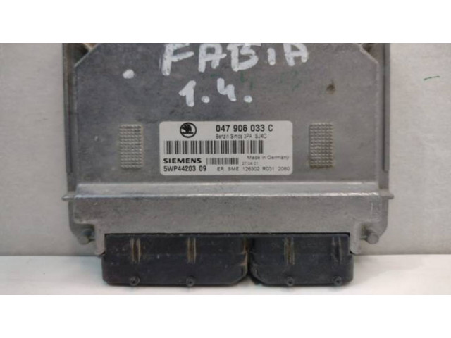 Блок управления двигателя 047906033C, 5WP4420309 Skoda Fabia Mk1 (6Y)