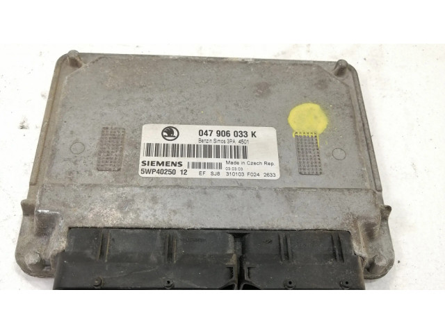 Блок управления двигателя 047906033K Skoda Fabia Mk1 (6Y)