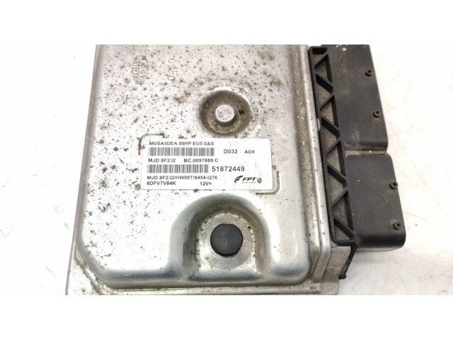 Блок управления двигателя 51872449, 8DFV7V84K Lancia Musa