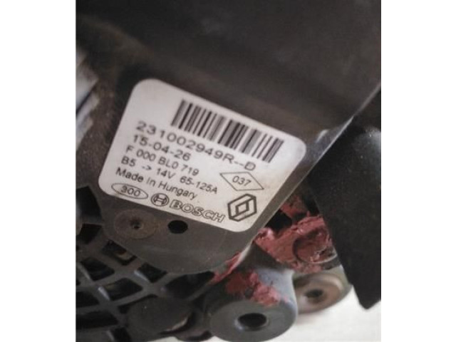 Генератор 231002949R Dacia Sandero
