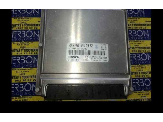 Блок управления двигателя 0281010118 Mercedes-Benz A W168