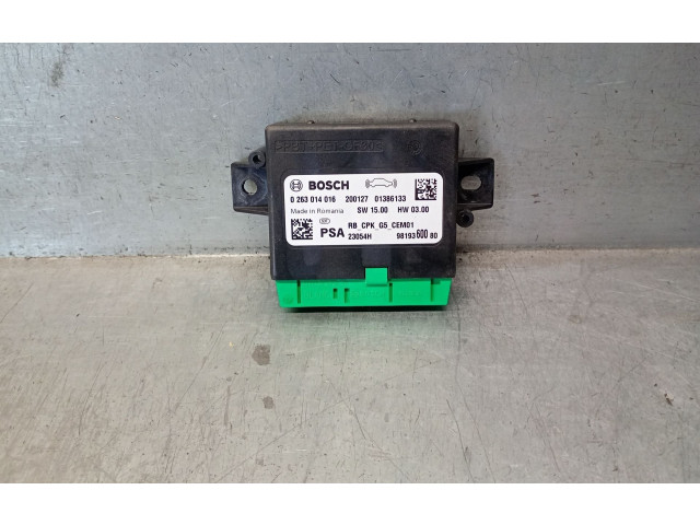 Блок управления 9819360080, 9819360080   Peugeot 5008