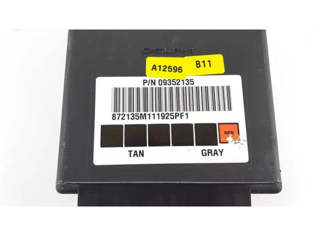 Блок комфорта 09352135, 872135M111925PF1   Chevrolet TrailBlazer   