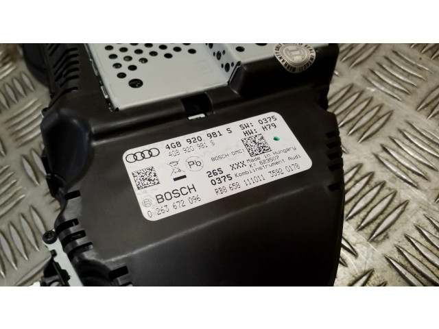 Панель приборов 4G8920981S, 0263672096   Audi A6 C7       