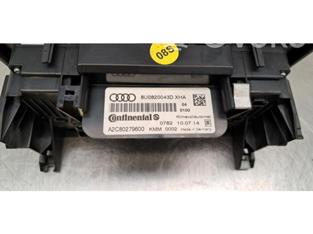 Блок управления климат-контролем 8U0820043D Audi Q3 8U