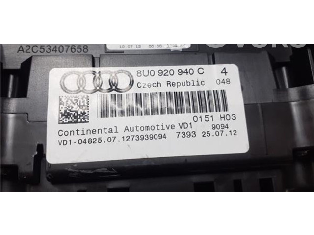 Панель приборов 8U0920940C Audi Q3 8U