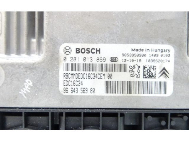 Блок управления двигателя 1943J5   Citroen Berlingo    